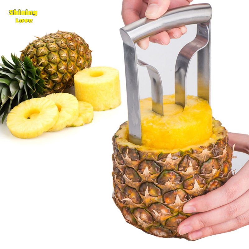 ShiningLove Pineapple Corer Stainless Steel Fruit Peeler Slicer Cutter Pineapple Corer Remover Tool For Home Kitchen Restaurant