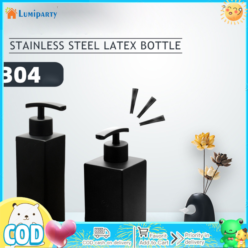 Bathroom Refillable Soap Dispenser 304 Stainless Steel Shower Gel Shampoo Lotion Hand Washing Detergent Bottle ราคา 282 บาท*ส่งฟรี