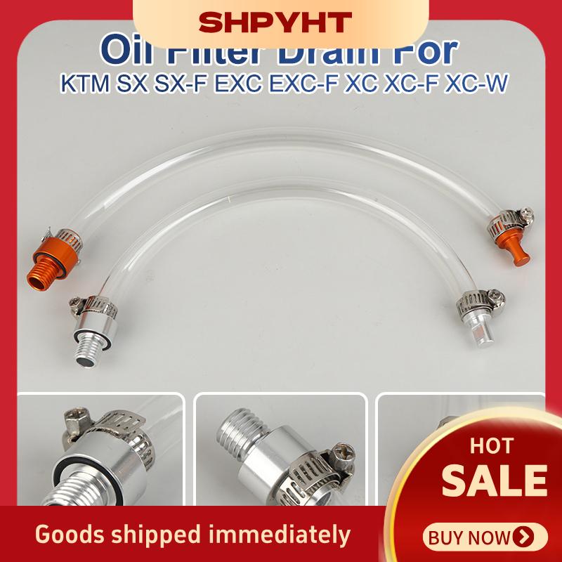 SHPYHT Phụ kiện xe máy lọc dầu cống cho KTM SX SX-F EXC-F XC XC-F XC-W TPI Sáu Ngày 125 250 300-530 1998-2024 ống dầu