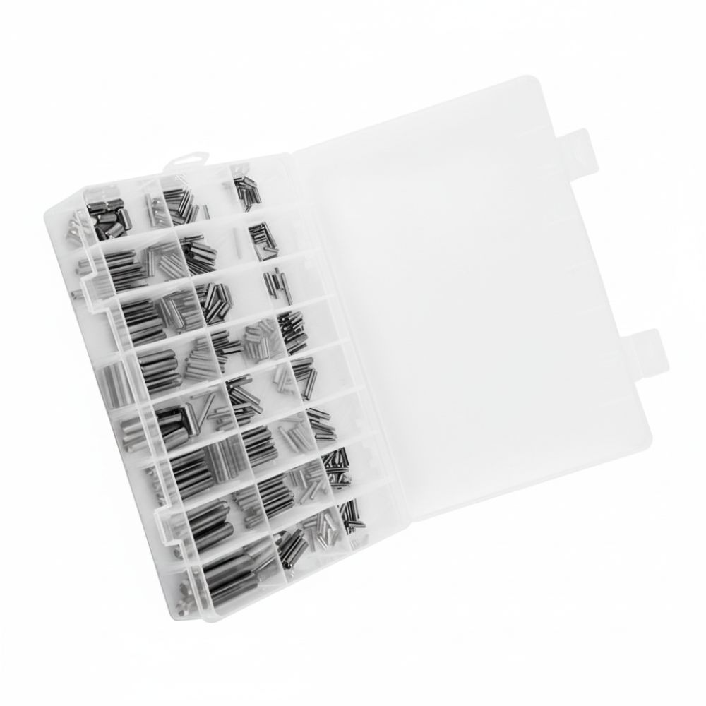TI9P 280pcs M1.5-M8 Chốt lò xo có rãnh Hệ mét Thép không gỉ Chốt cuộn Cấp công nghiệp Có rãnh Chốt mở rộng cho máy móc ô tô,