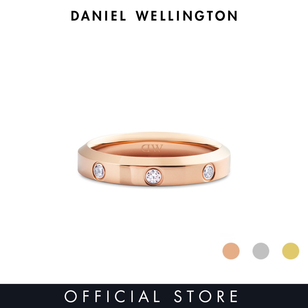 Daniel Wellington Classic Lumine Ring 4.0mm Rose Gold / Silver / Gold Unisex Ring for women and men stainless steel crystal Ring DW Official Authentic Original