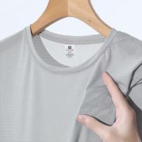 เสื้อยืดตาข่ายแขนสั้นลำลองแขนสั้นสำหรับสำหรับทั้งหญิงและชายระบายอากาศได้ดีใช้ได้ทุกฤดู