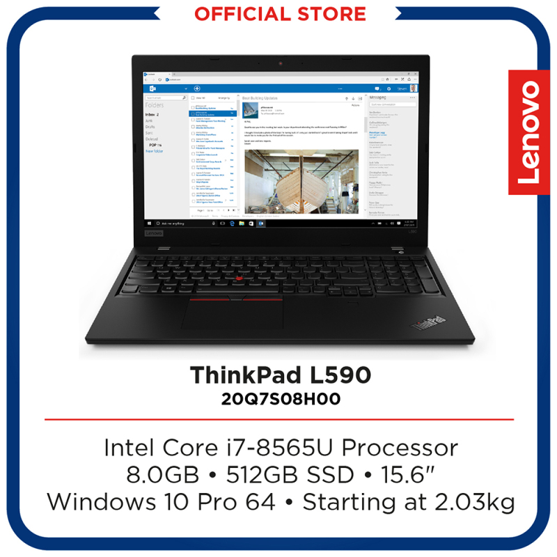 Lenovo ThinkPad L590 | Intel Core i7-8565U Processor | 8GB | 15.6INCH | Black | Free: 3 Years Onsite Warranty