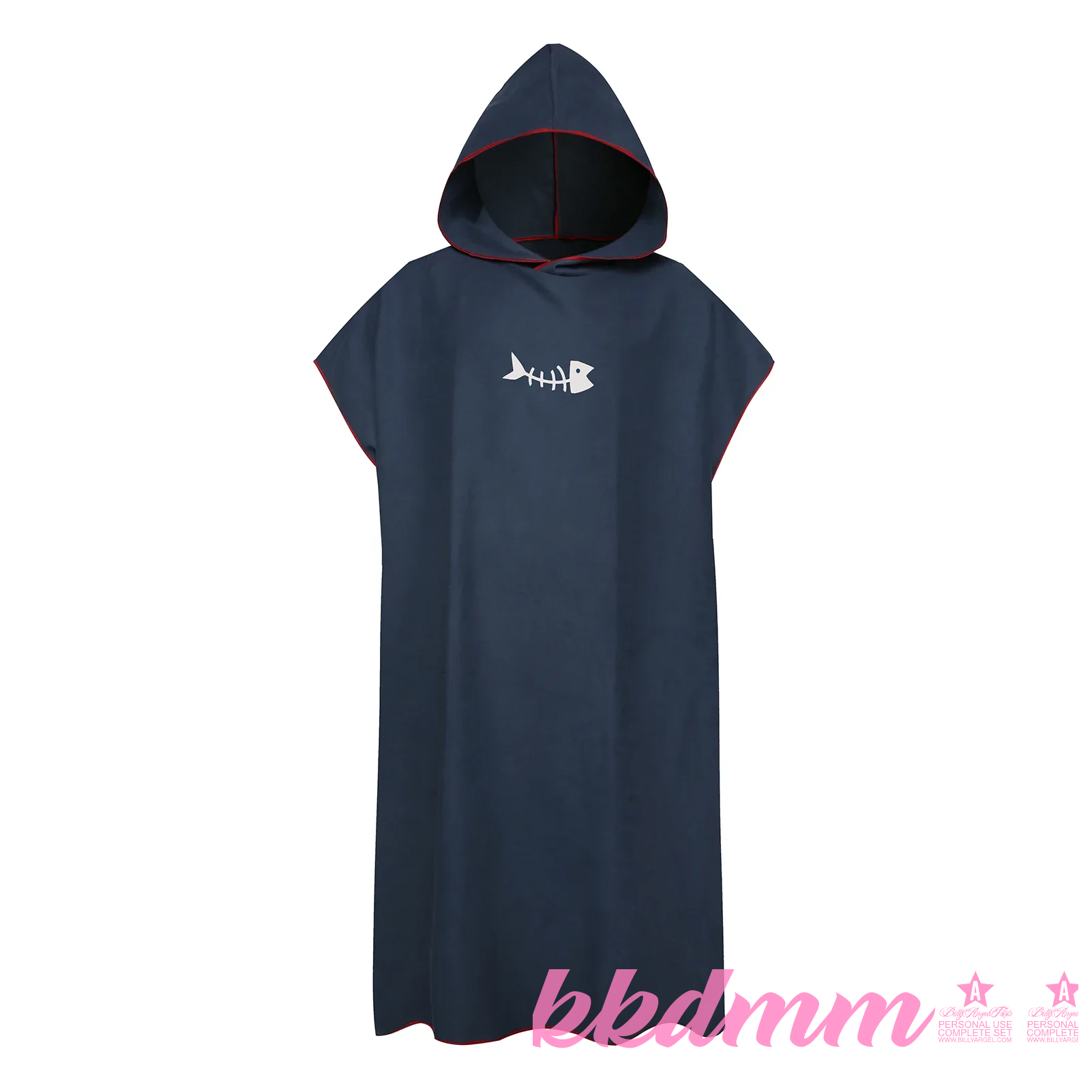 [Kkdmm] áo choàng Surf có mũ trùm đầu khăn sợi nhỏ người lớn áo choàng nhanh khô Khăn tắm biển Áo ch