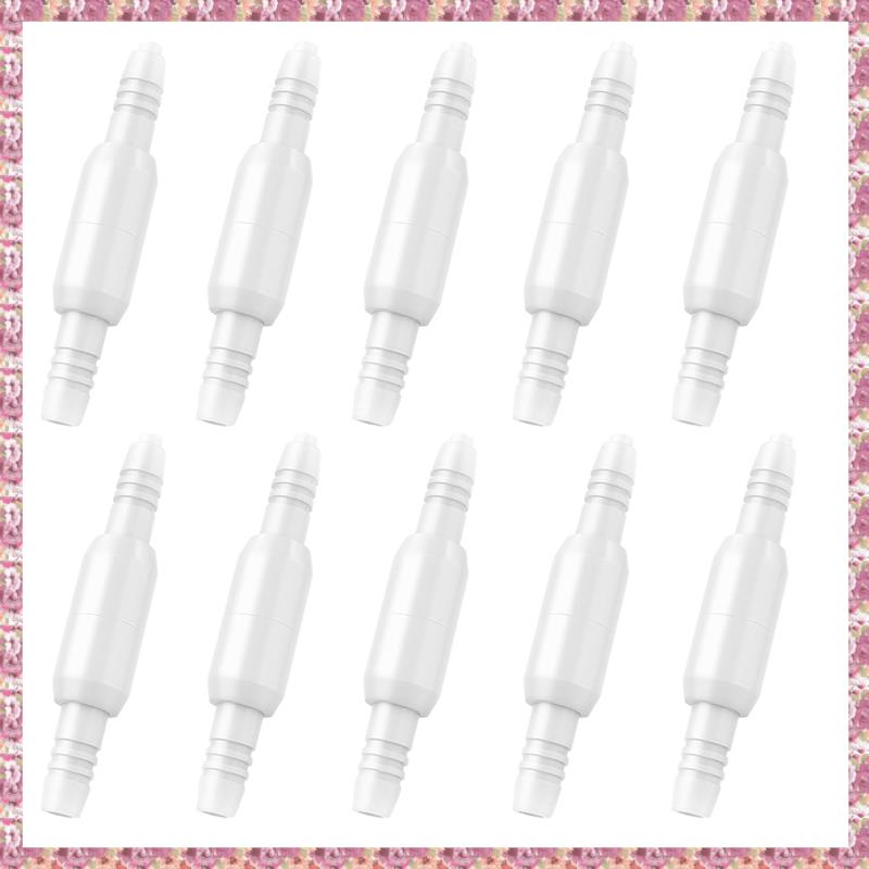 Oxygen Tubing Swivel Connectors, 360-Degree Rotatable Oxygen Tube Connectors, 10PCS Oxygen Connector Avoid Set to Prevent Tangles
