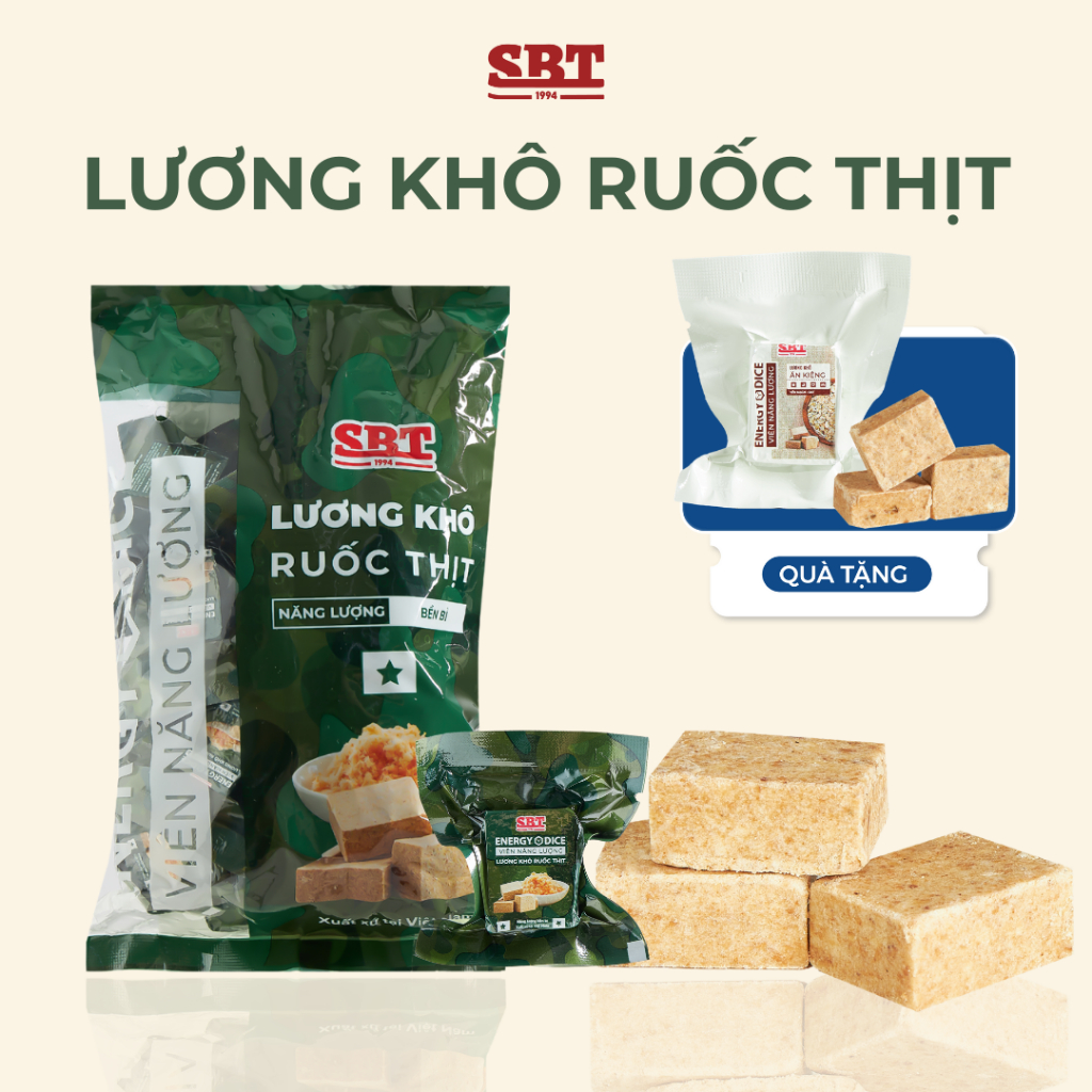 Lương Khô Mini SBT Vị Ruốc Thịt Chà Bông lᴏại 1kg Cung Cấp Năng Lượng Nhanh Chóng