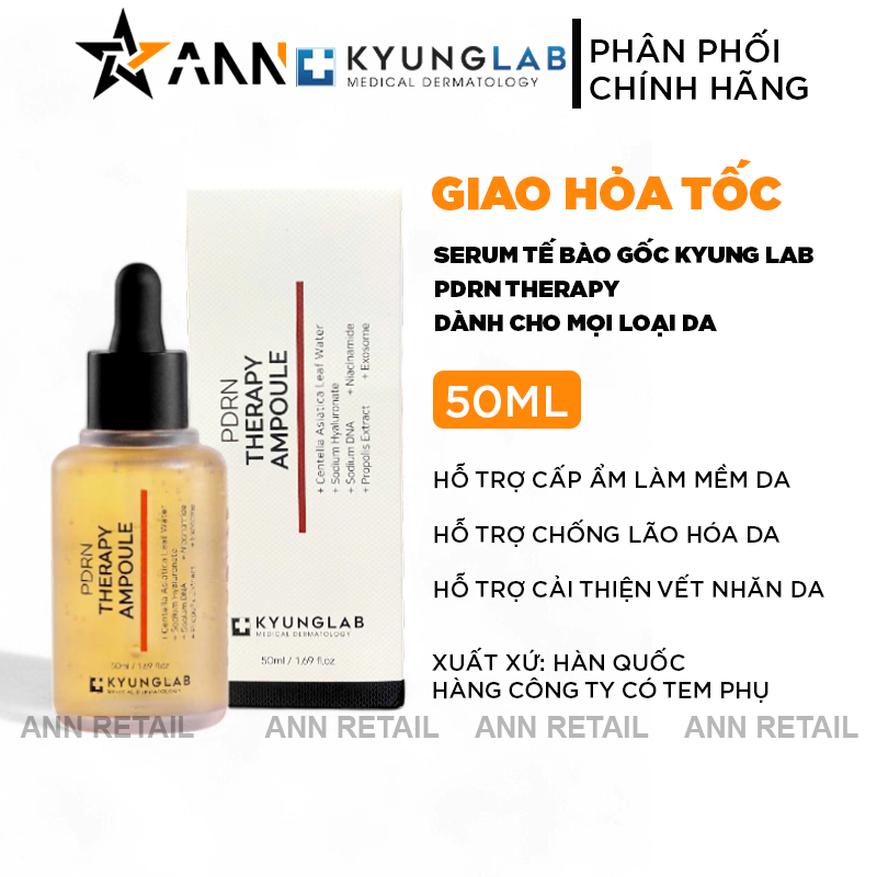 Serum Chống Lão Hóa Kyung Lab PDRN Therapy Ampoule Hàn Quốc 50ml - Serum Tế Bào Gốc Cao Cấp [Chính Hãng]