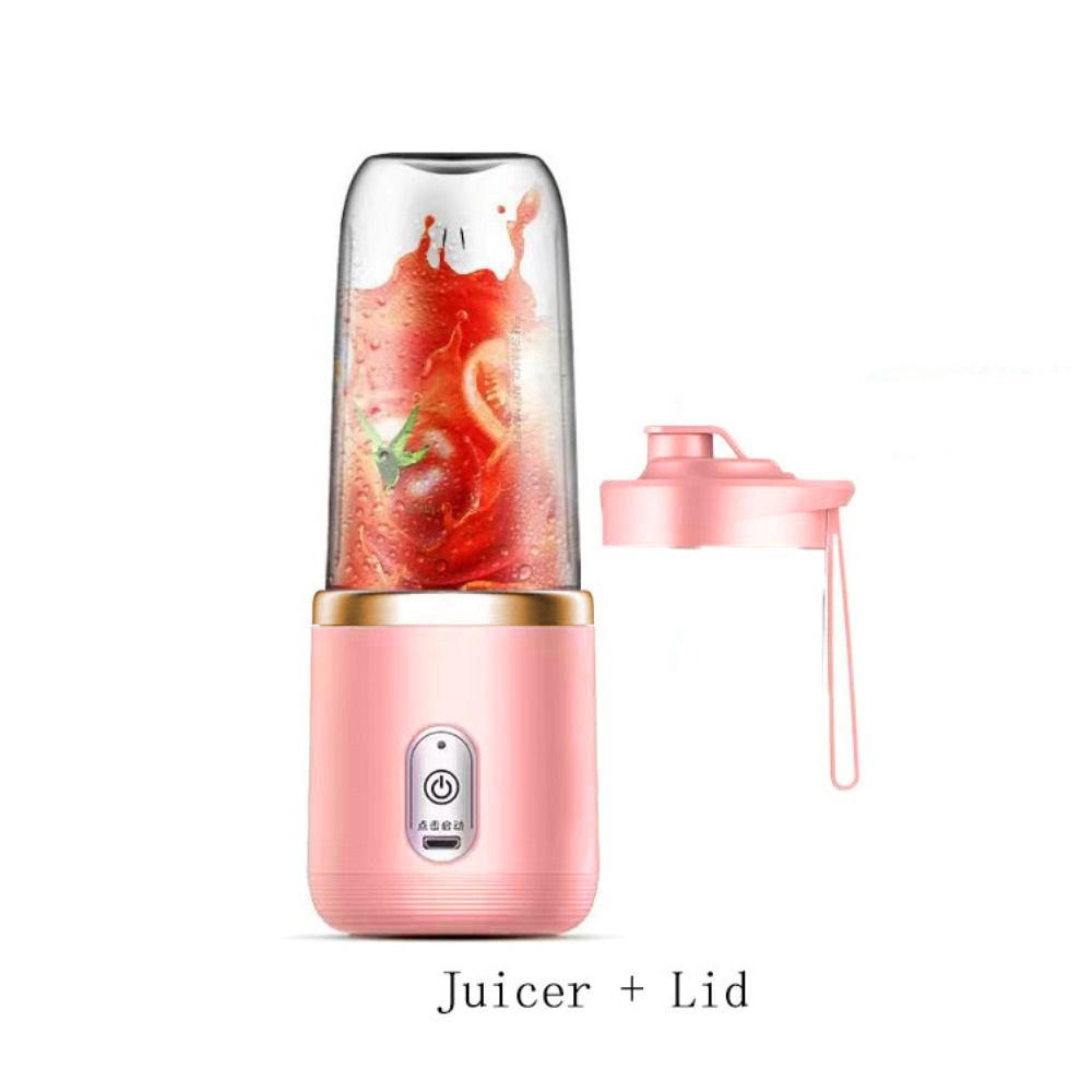MAULLY Xanh dương/Hồng Máy Ép Trái Cây điện Máy làm nước trái cây 400ml Máy xay sinh tố Hộ gia đình Sạc USB Cốc ép trái cây Sữa lắc - 2