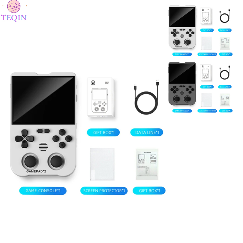 TEQIN XU10 Retro Handheld Game Console With 3000mAh Rechargeable Battery 3.5-Inch IPS Display Video Games System Gaming Emulator Mini Video Games Player Retro Arcade Controller ราคา 3,925 บาท*ส่งฟรี