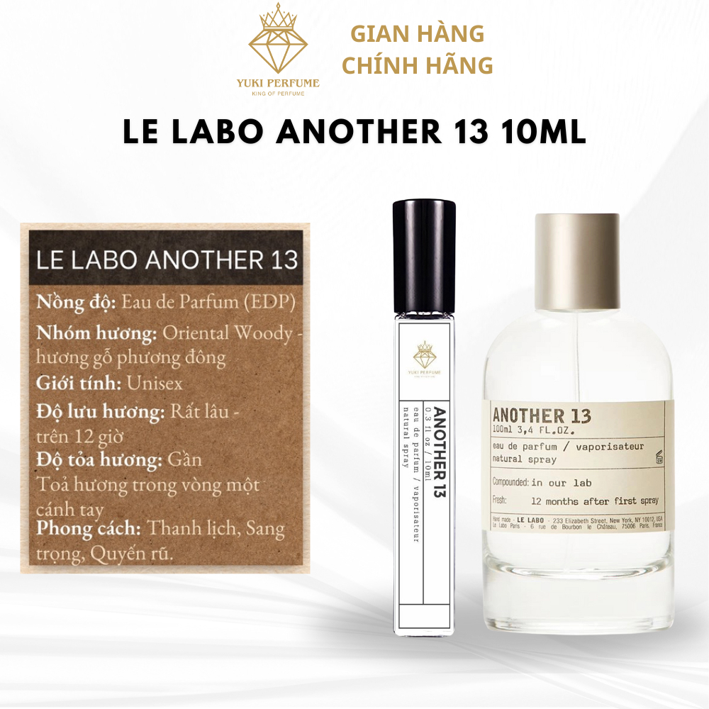 Nước hoa dùng thử 𝗟𝗲 𝗟𝗮𝗯𝗼 𝟭𝟯 unisex 10ml