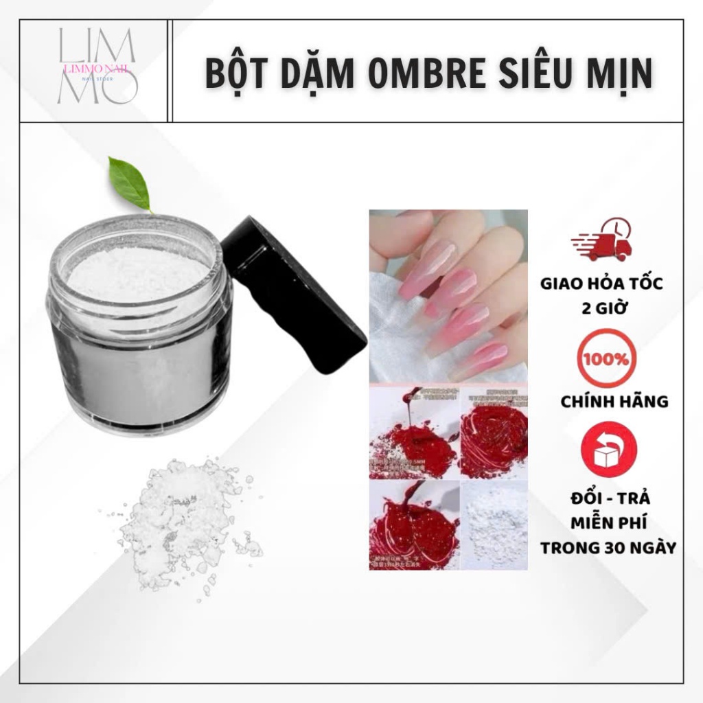 Bột Dặm Ombre nail , Bột Mix Trộn Sơn Gel làm Obre siêu mịn