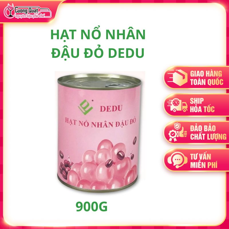 Hạt Nổ Nhân Đậu Đỏ Dedu 900g