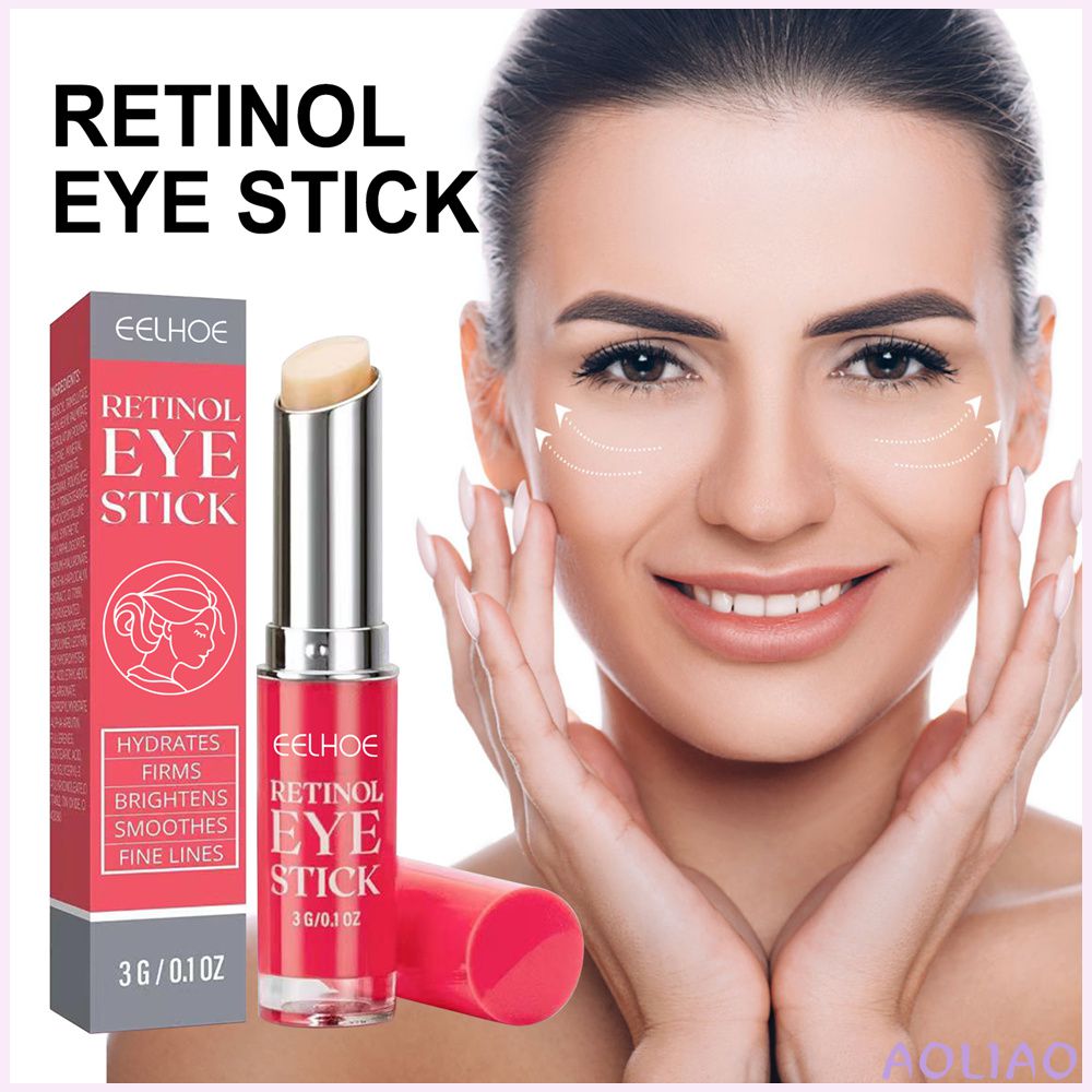 Aoliao eelhoe 1 thanh Kem mắt Retinol làm giảm nếp nhăn và bọng mắt làm sáng da cải thiện nếp nhăn Kem mắt dưỡng ẩm