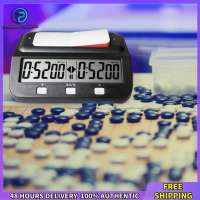Winnereco Chess Digital Timer Professional Board Game Stopwatch Plastic Battery Powered Multifunctional Lightweight for Family Personal Use