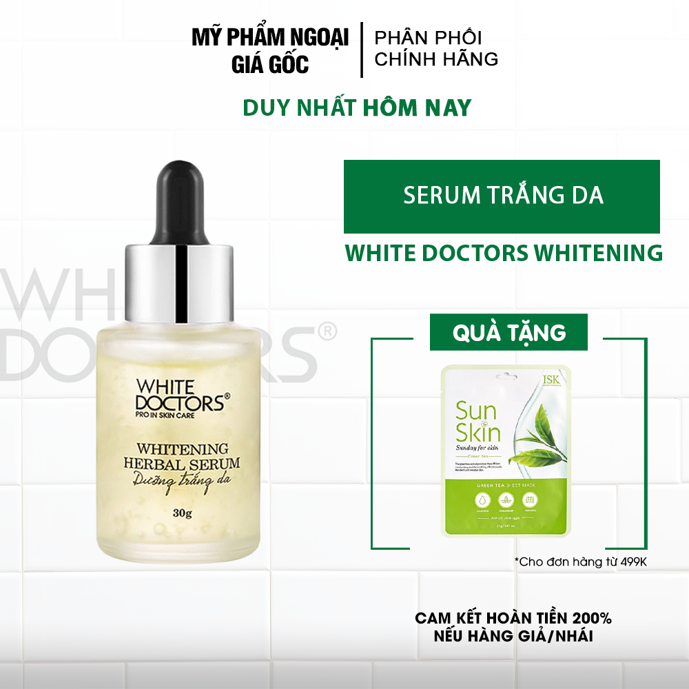 Serum dưỡng trắng da White Doctors Whitening Herbal Serum 30g