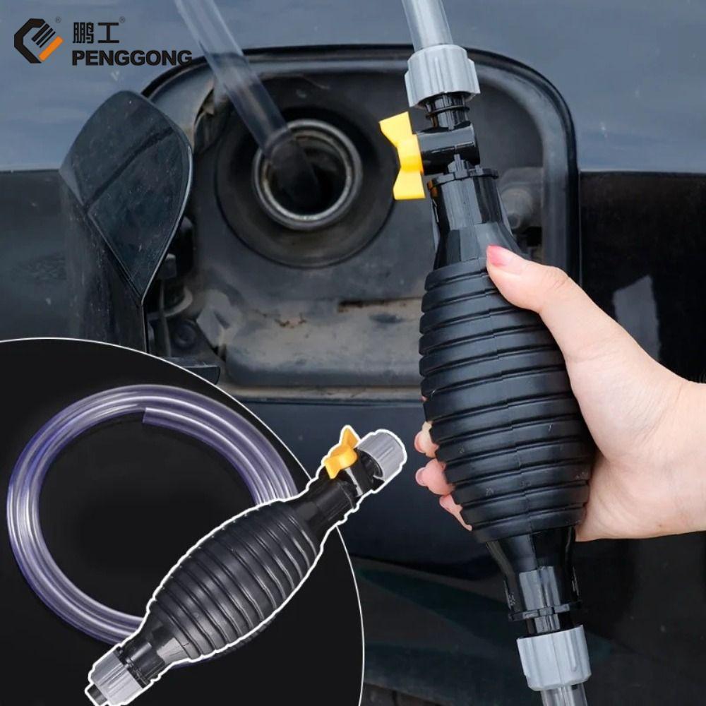 PENGONG Hướng dẫn sử dụng Bơm dầu khí cầm tay Phổ thông An toàn Bơm ống xi phông chạy xăng Bơm chuyển nhiên liệu bằng tay Hình bầu dục Bơm nhiên liệu chuyển dầu Dầu