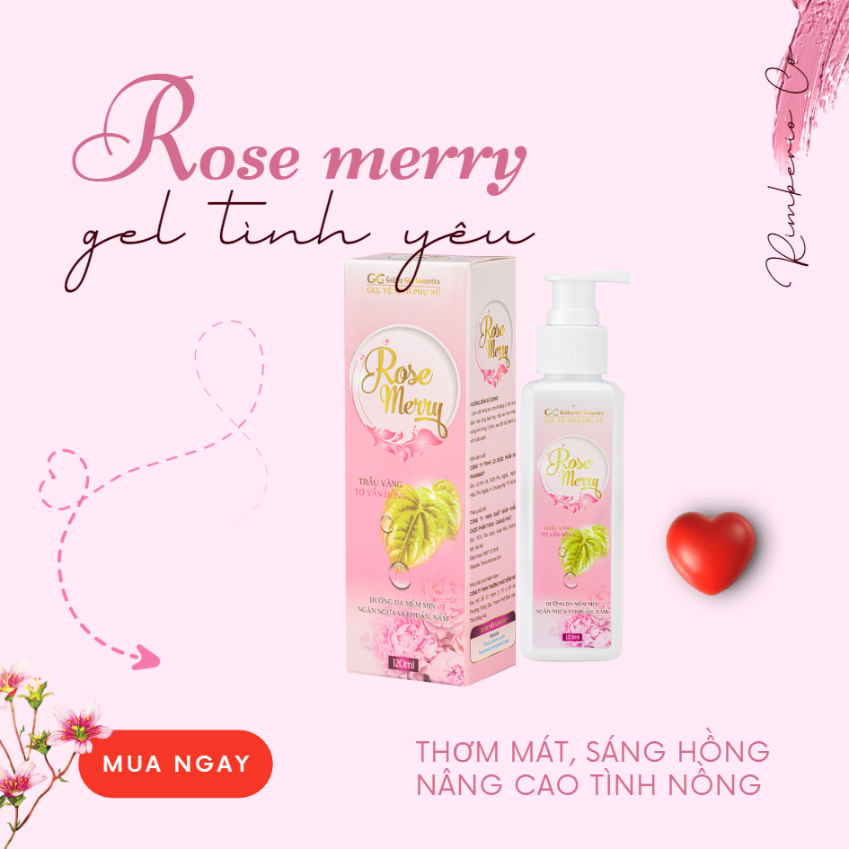 Dung Dịch Vệ Sinh Phụ Nữ Trầu Không Rose Merry - Tonic Pharma - Dưỡng Ẩm - Ngăn Ngừa Viêm Nhiễm Nấm Ngứa