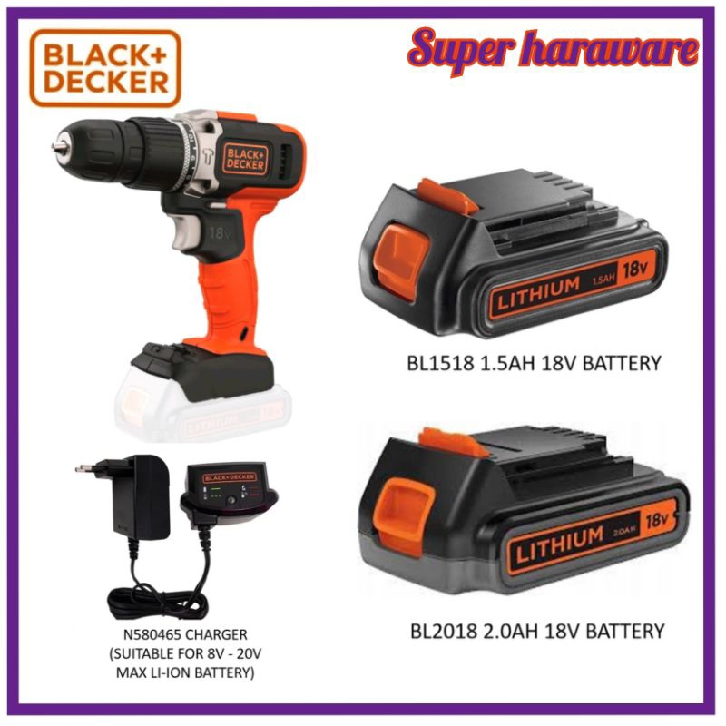 Black Decker Epc14100k 14.4V Drill Driver CORDLESS BATTERY CHARGER EPC14  BLACK AND DECKER BLACK&DECKER BLACKDECKER BLACK+DECKER BLACK-DECKER B&D BD  B+D B-D