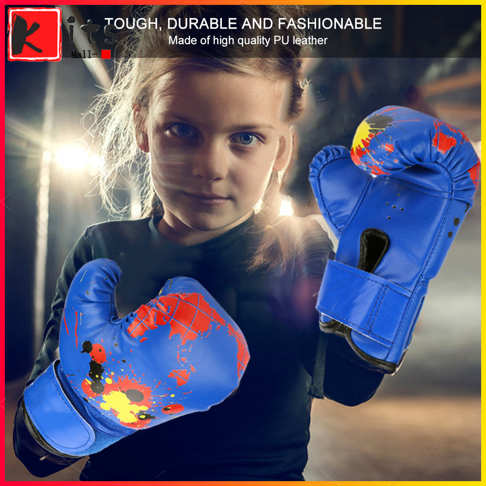 [Kitsmall] Baby Girls Boys Children Boxing Gloves Punch Training Kids Fight Mitts