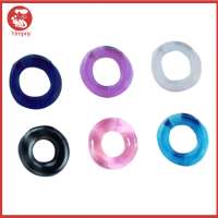 Yirepny 6Pcs Cock Ring Fun Safety Material Multicolor Exquisite Wireless Add Happiness Washable Delay Ejaculation Lock Ring for Home Foreskin Ring Fun