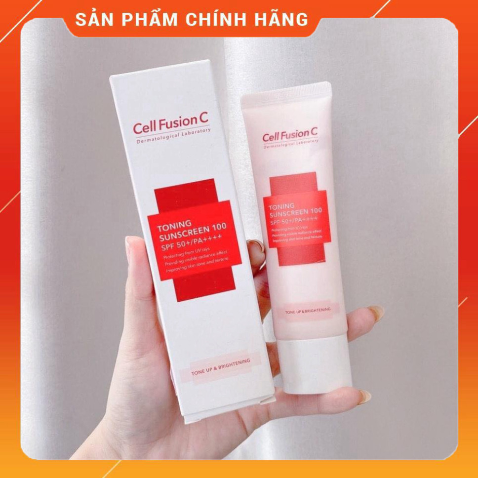 {chính hãng} Kem Chống Nắng nâng tone chống tia UV Cell Fusion C 30ml