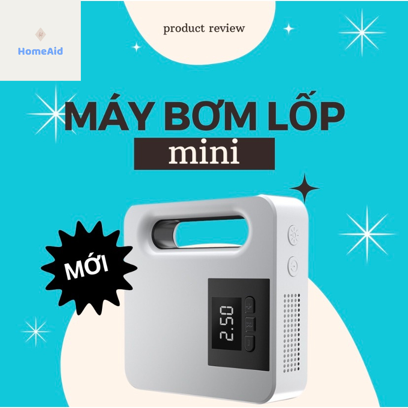 [VẬN CHUYỂN 24 GIỜ] Máy Bơm Lốp Ô Tô Điện Tử Thông Minh PURI AIR - Máy Bơm Hơi Mini Tự Động PURI AIR By-995 - LAMJAD