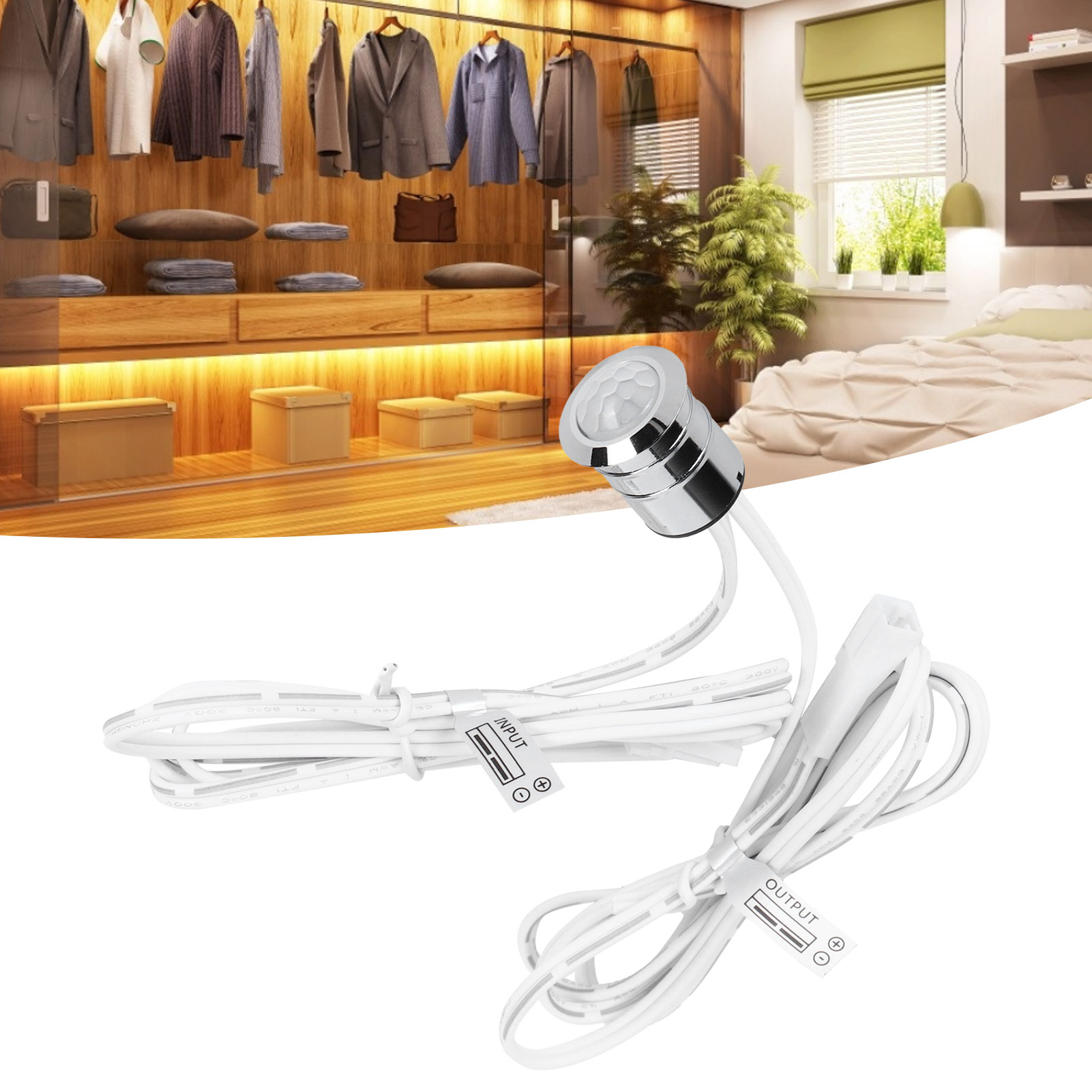 Công tắc cảm ứng đèn cảm biến hồng ngoại công tắc cảm ứng cho đèn Led mềm đèn nháy dây tủ quần áo gia đình ánh sáng đèn tủ