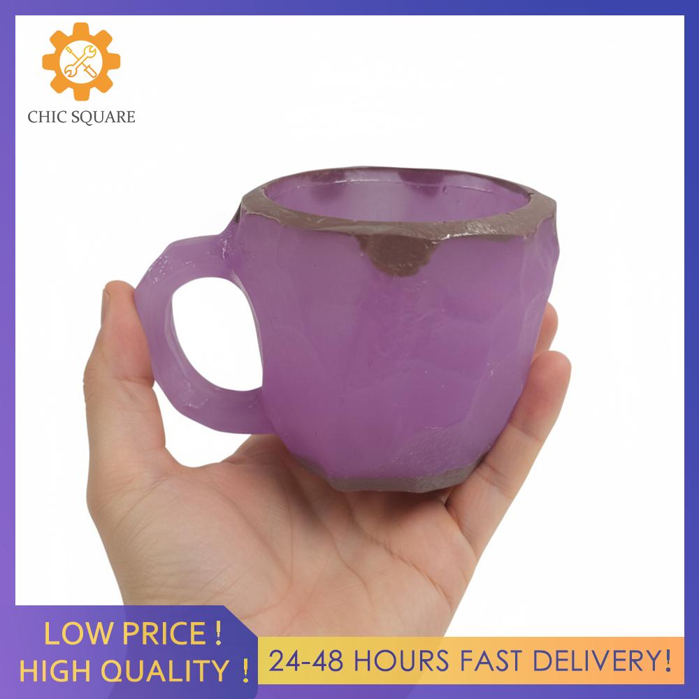 【New Arrival】 Imitation Mineral Crystal Coffee Mugs Colorful Fake Crystal Mug Multi-use Water Cup with Handle for Milk Coffee Tea - 4