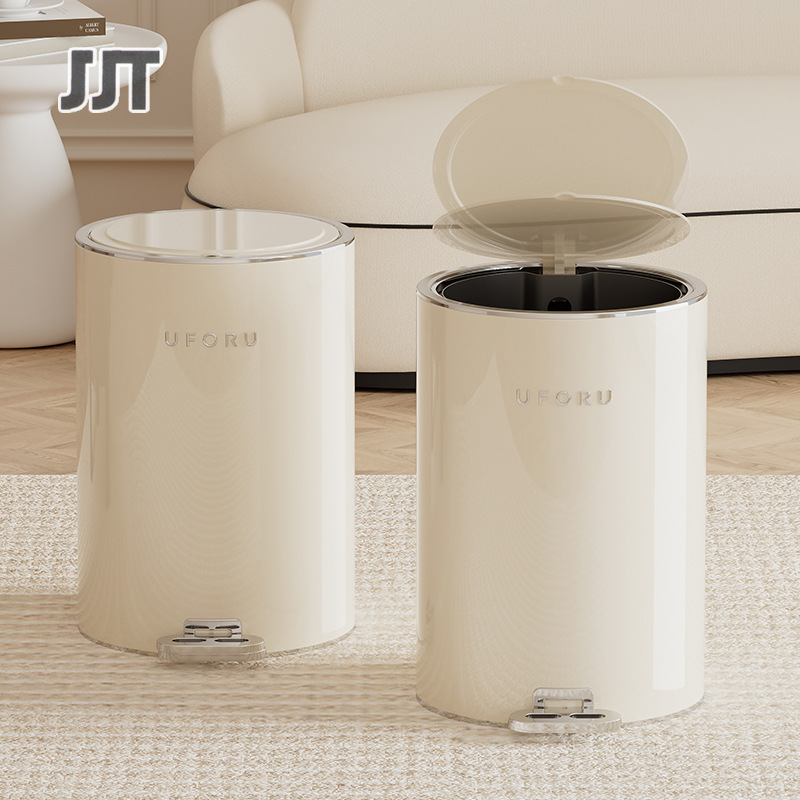 Plastic trash can, kitchen trash can with cover, Pedal trash can Circular trash can Household trash can ราคา 610 บาท*ส่งฟรี