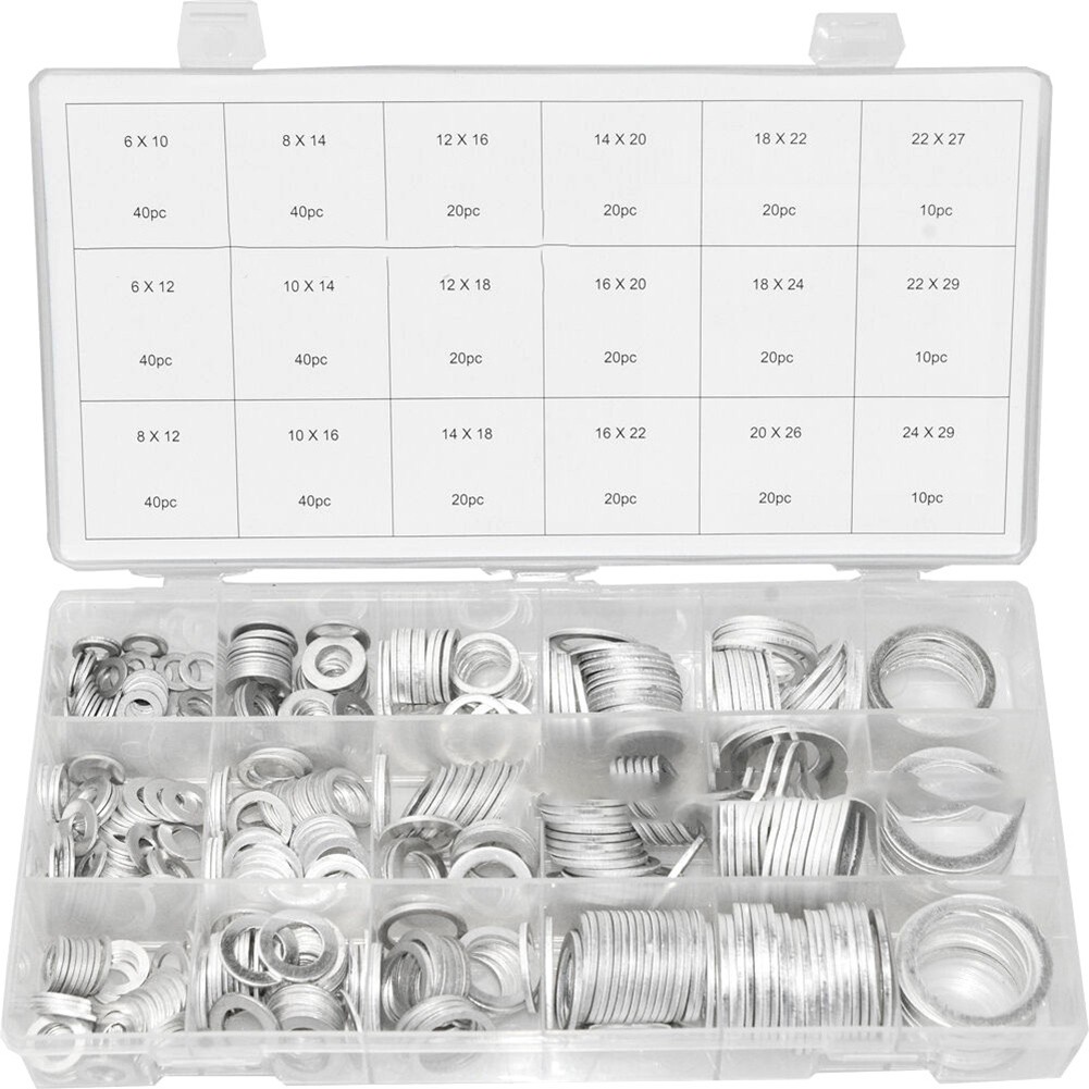 Hometool một phải có 450 pcs nhôm máy giặt thiết lập hoàn hảo đóng gói trong một hộp lưu trữ