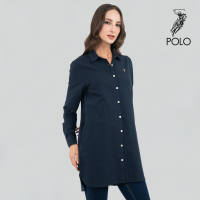 Polo Haus - Women’s Oxford Long Sleeve Shirt Dress WBSD008C