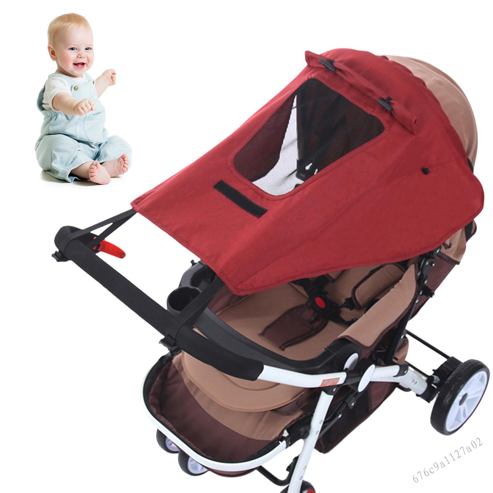Universal Stroller Shade UV Protective Cotton Carriage Canopy with Sun Visor for Strollers Trẻ sơ sinh và trẻ mới biết đi MK-VN - 2
