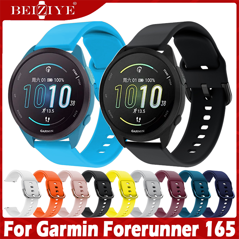 Dây đeo thể thao cho Garmin Forerunner 165 Dây đeo cho Garmin Forerunner 165 dây đeo âm nhạc dây đồng hồ nghệ thuật Dây đeo thể thao Silicon Dây đeo đồng hồ thông minh Vòng đeo tay không có vỏ Phụ kiện thay thế
