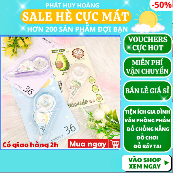 Bút xóa kéo hình trái cây hãng Jinuo dễ thương chất lượng cao, bút xoá kéo, ,Giá rẻ ,An toàn ,Dễ sử dụng , đồ dùng học tập, Phát Huy Hoàng