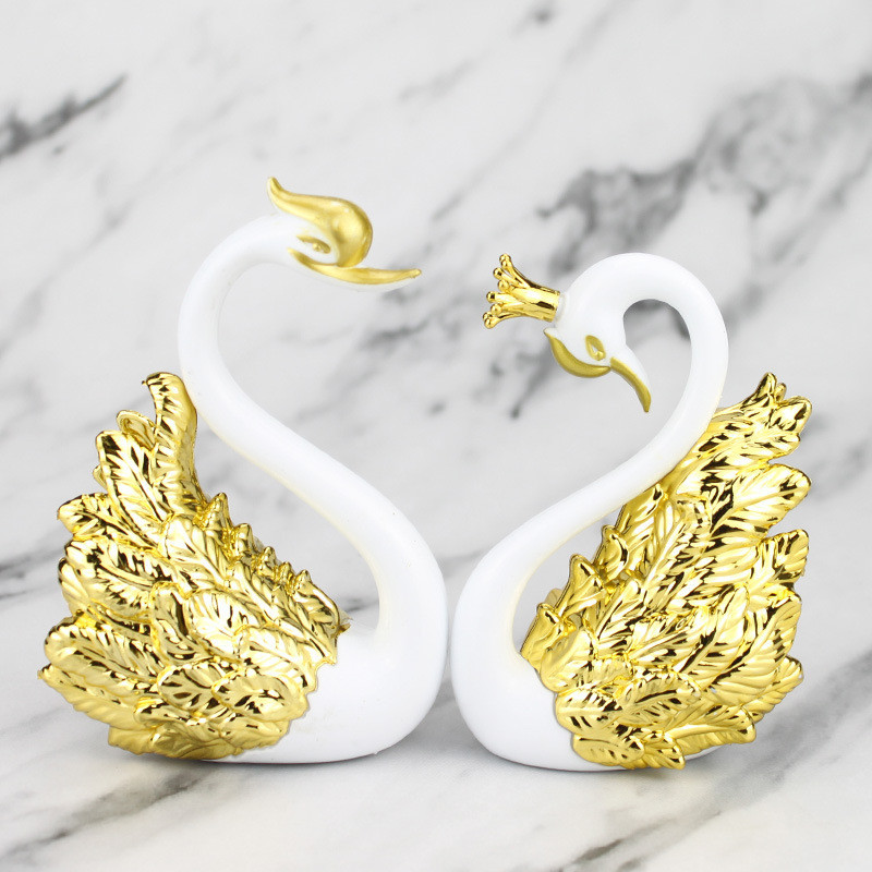 Pajangan Sepasang Angsa/Wedding Gold Silver Decorasi Ruangan/Dekorasi Ruang Tamu/Dekorasi pernikahan