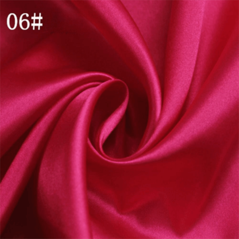 LINKENER Handmade Satin Fabric 150100cm Solid Color Sequin Textile Cloth DIY Imitation Silk Lining Silk Satin For Clothing Gift Box