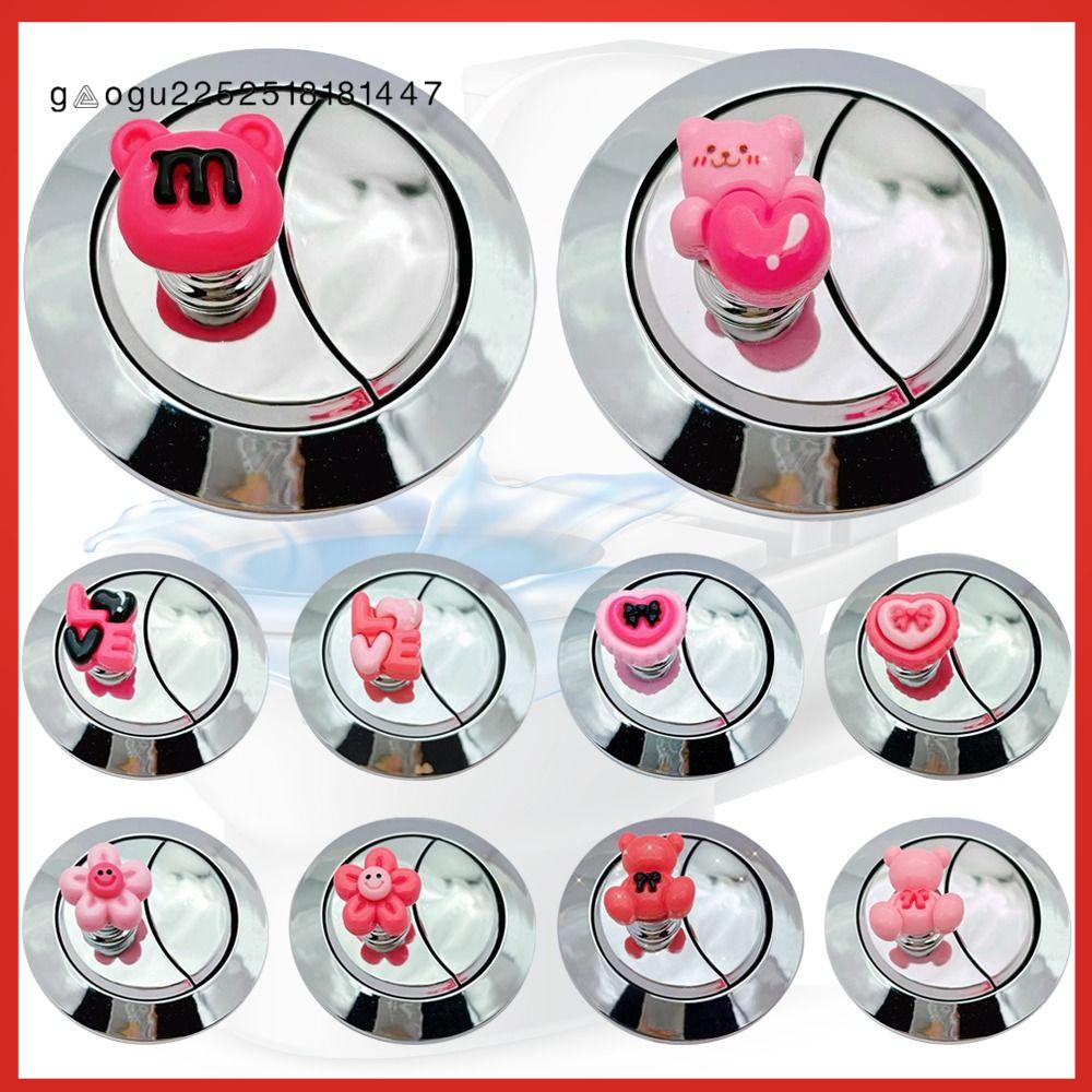 GAOGU Tiết kiệm lao động Nút xả bồn cầu Dễ thương Di động Công tắc nhấn bồn cầu Phổ thông Dụng cụ nâng nắp bồn cầu
