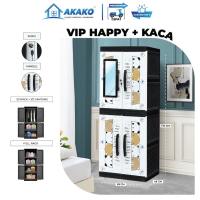 AKAKO ASLI - LEMARI PAKAIAN PLASTIK LEMARI JUMBO (VIP)/ KODE : LP2P - VIP ( HAPPY )