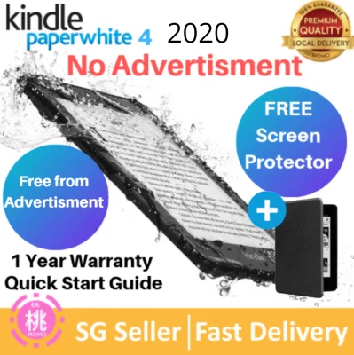 KINDLE Paperwhite 4 10th Gen FREE Screen Protector 8/32 GB No Advertisment Paperwhite 4 ( Smart Case options available) Paperwhite No ads
