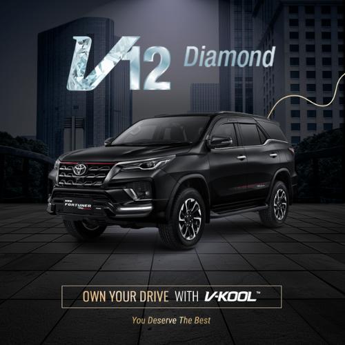 KACA FILM V-KOOL DIAMOND SERIES TOYOTA FORTUNER DEPAN VK40 Harga 6,572,000 rupiah*Gratis Ongkir