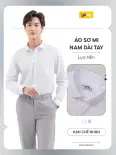 Áo sơ mi nam YODY dài tay, có túi dáng slim-fit chất lụa nến mềm mịn, chống nhăn TRA - MOSH25A229