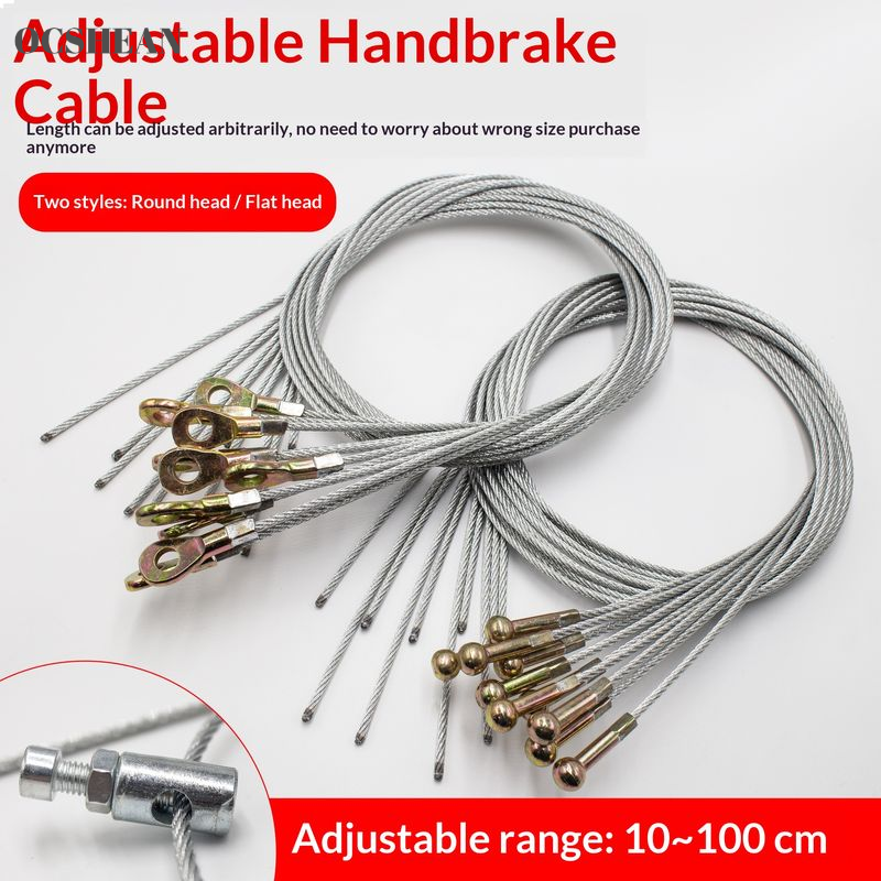 OCSHEAN Adjustable Brake Cable for Electric Tricycle, Round and Flat Head Types, 10-100cm Length Adjustable Giá 22,000 Đồng*Miễn phí vận chuyển
