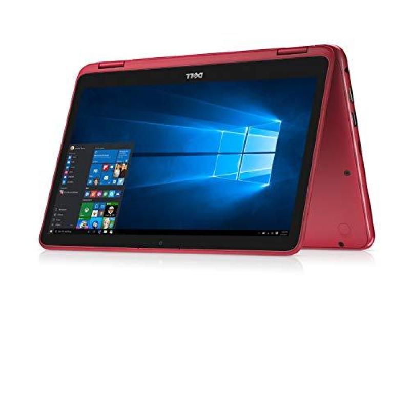 Dell Inspiron 11.6 Touchscreen 2-in-1 Laptop Computer, AMD A9-9420e Up to 2.9GHz Processor, 4GB DDR4 RAM, 128GB SSD, WiFi, Bluetooth, USB 3.1, HDMI, Windows 10 Home, Red