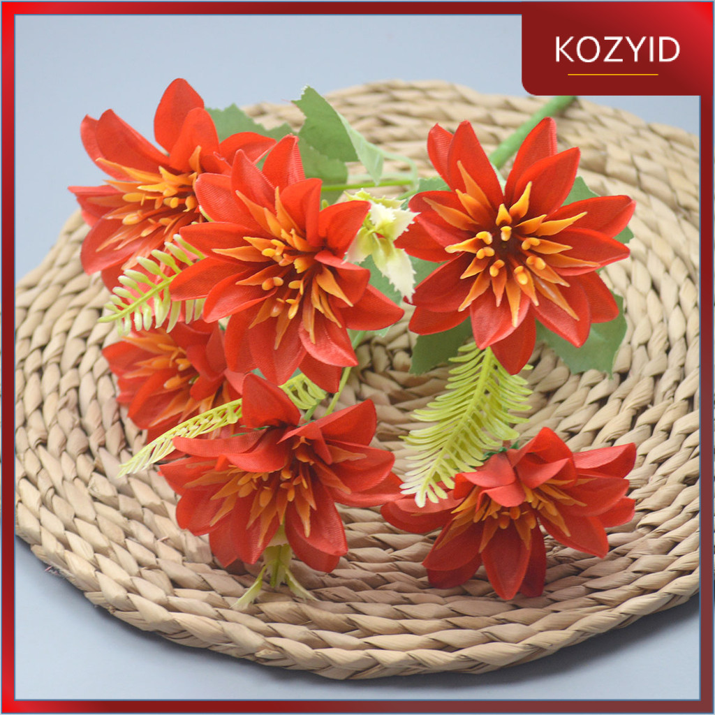 KOZY.ID - Bouquet bunga P112 SAYA Krisan Matahari Artifisial Dekorasi Hiasan Seserahan Buket Palsu
