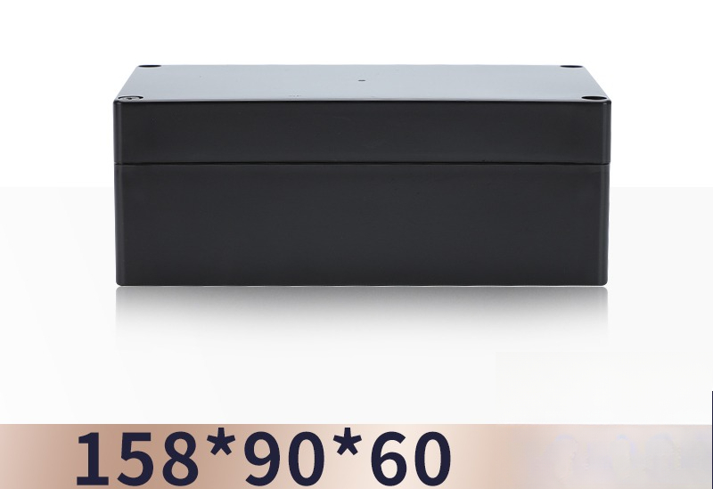 Hộp Nhựa Chống Nước Đồng Hồ Điện F2 158x90x60 Đen/Trắng Hồi Liệu/Mới Liệu IP65 – An Ninh Giám Sát - Màu Đen