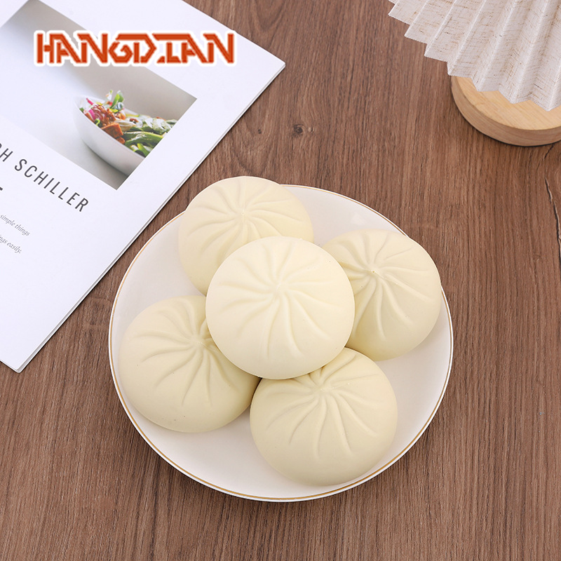 [HANGDIAN Realistic Steamed Bun Squishy Toy Stress Relief Playful Simulation Food for Fun and Relaxation,Squishy Toys, Anti-Stress Toys Realistic Hangyuan Toy Bun Stress Relief and Simulation Playful Food for Fun and Relaxation,] ราคา 56 บาท*ส่งฟรี