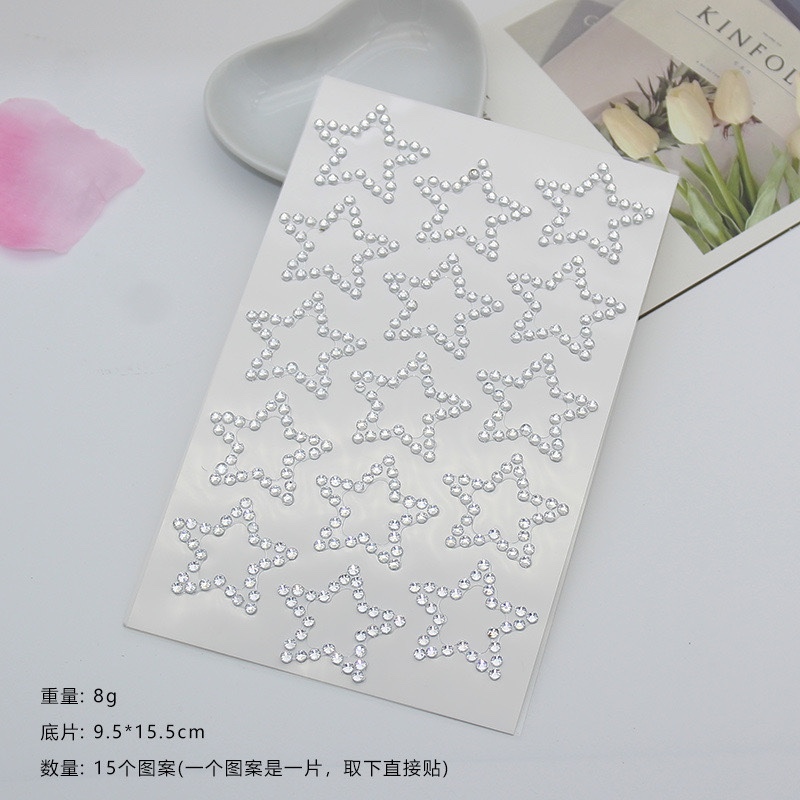 DIY Kreatif Anak-Anak Dan Dewasa Stiker Berlian Kristal Untuk Riasan Di Muka Super Cantik