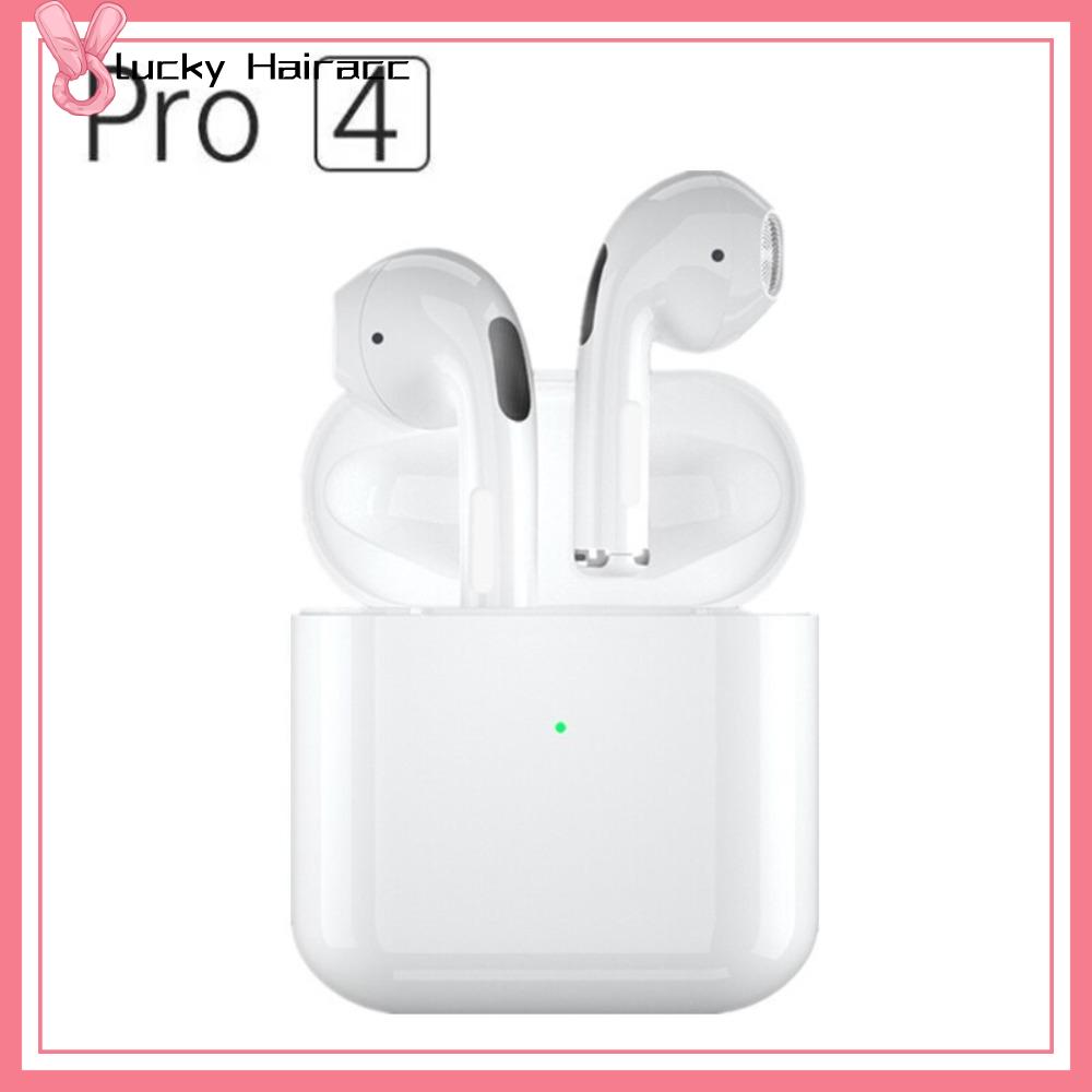 LUCKY HAIRACC Có Mic Tai nghe không dây Pro4 TWS Siêu mở Tai nghe nhét tai cảm ứng Tai nghe âm thanh nổi Sáng Tạo Giảm tiếng ồn Tai nghe Bluetooth