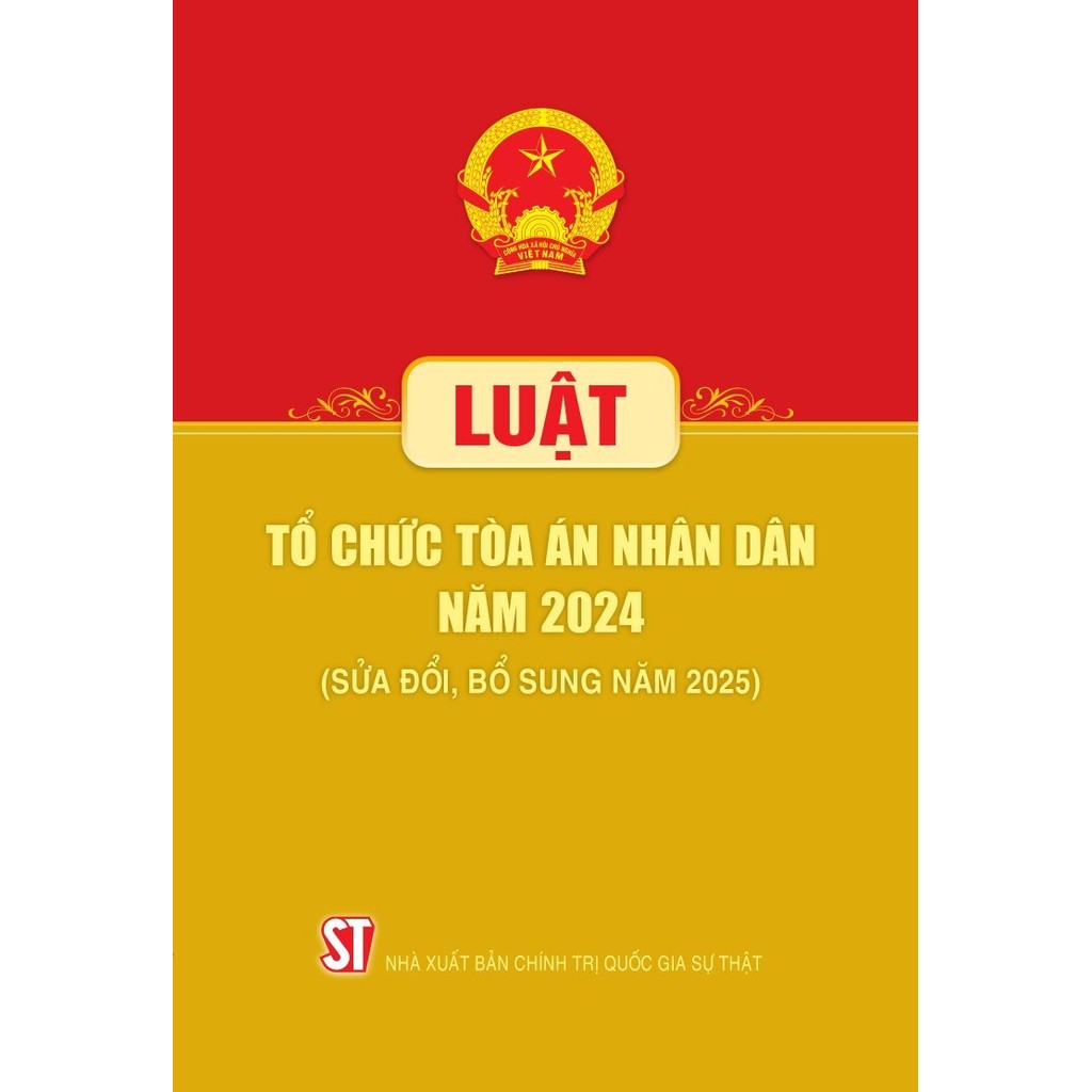 Luật Tổ chức Tòa án nhân dân năm 2024 (sửa đổi, bổ sung năm 2025)
