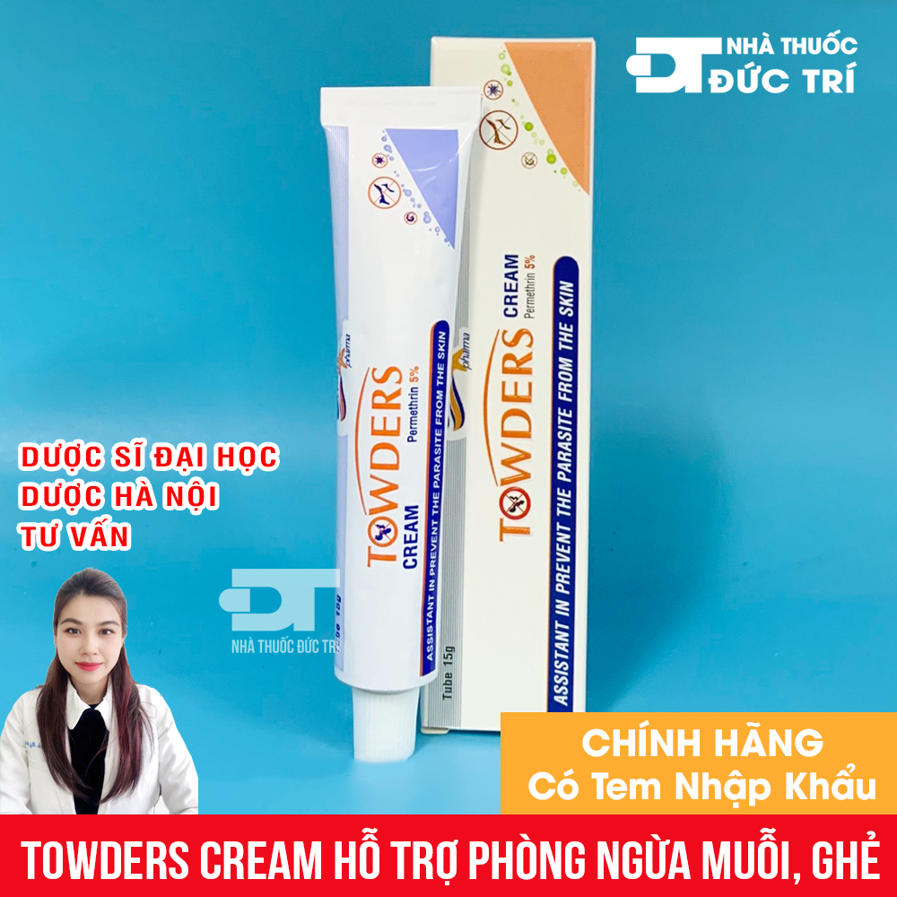 Towders Cream hỗ trợ phòng ngừa muỗi, ghẻ